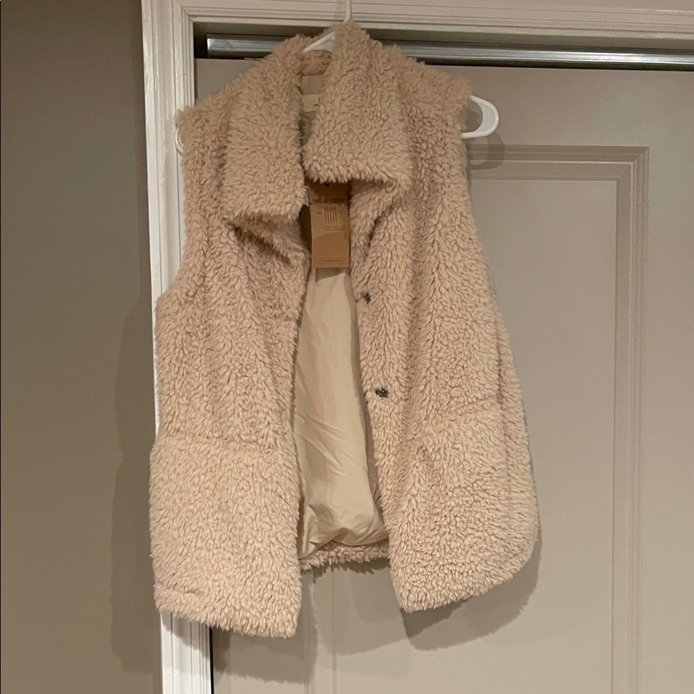 Cozy Cream Sherpa Vest